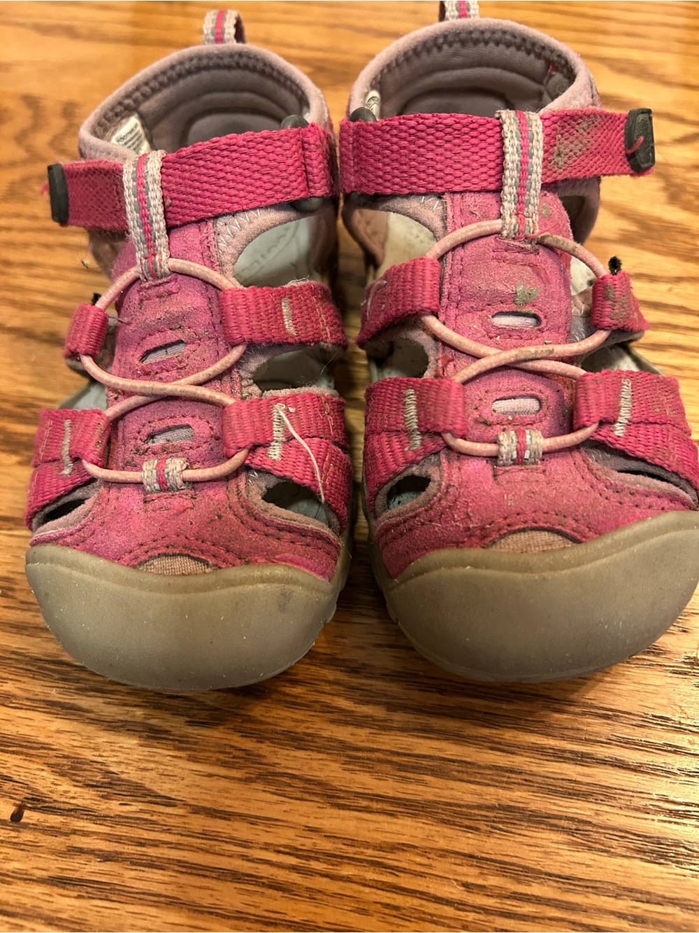 Keen Girls Pink Closed-Toe Adventure Sandals